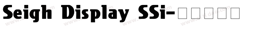 Seigh Display SSi字体转换
